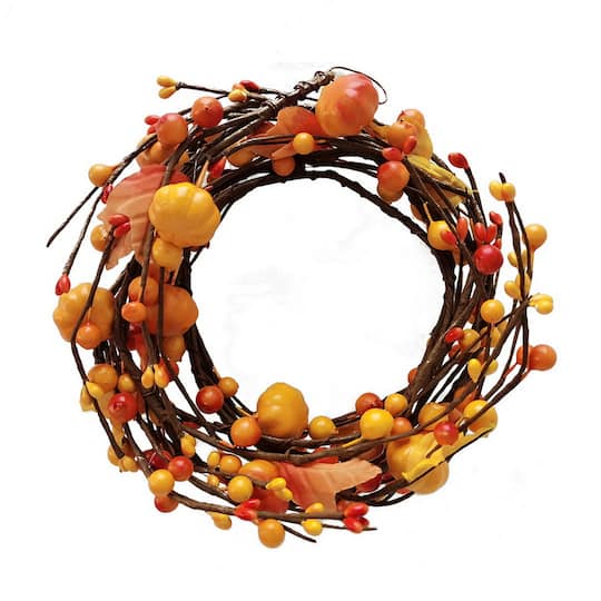 5ft. Orange Pumpkins & Leaves Coiled Garland by Ashland®